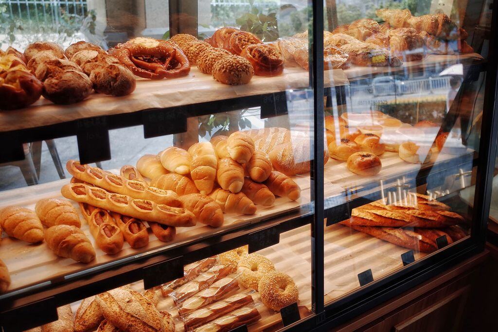 Bread in window