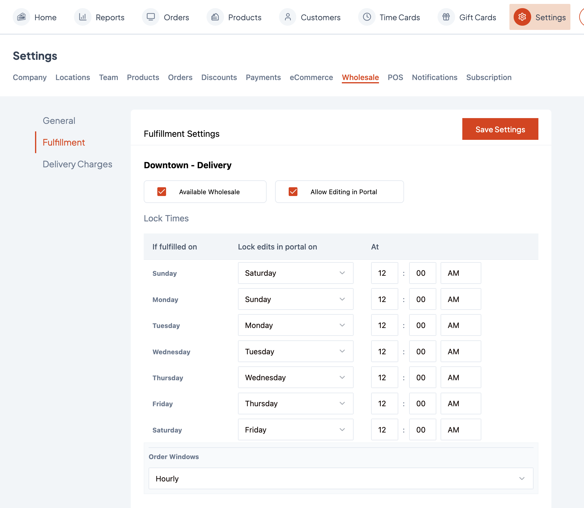WholesaleFulfillmentSettings